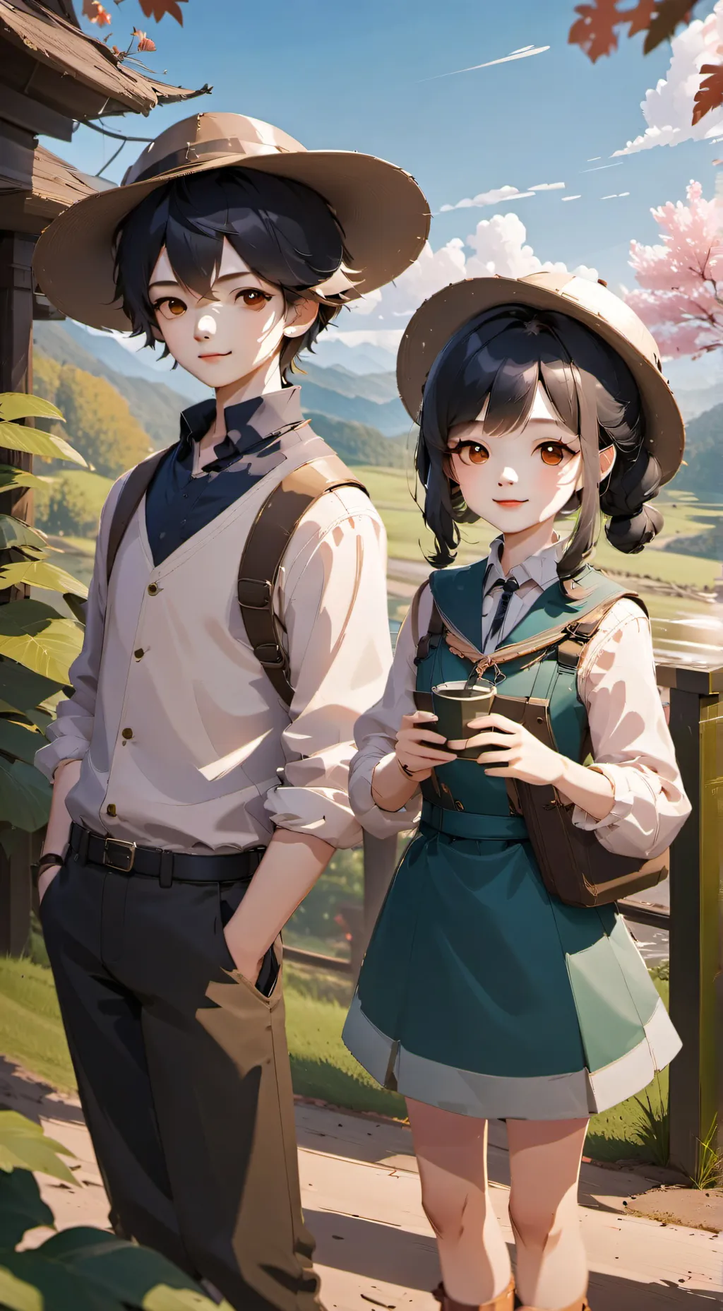 ai character: OP girls love you? background