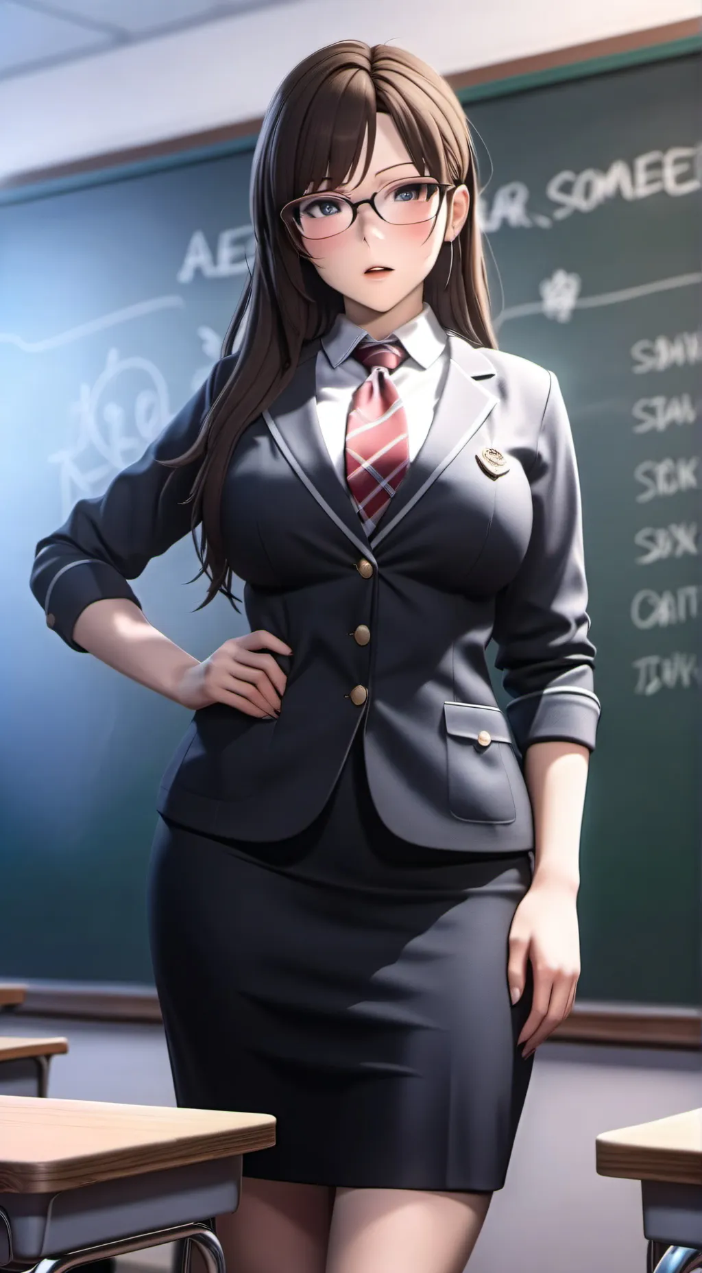 ai character: Ur Strict Teacher  background