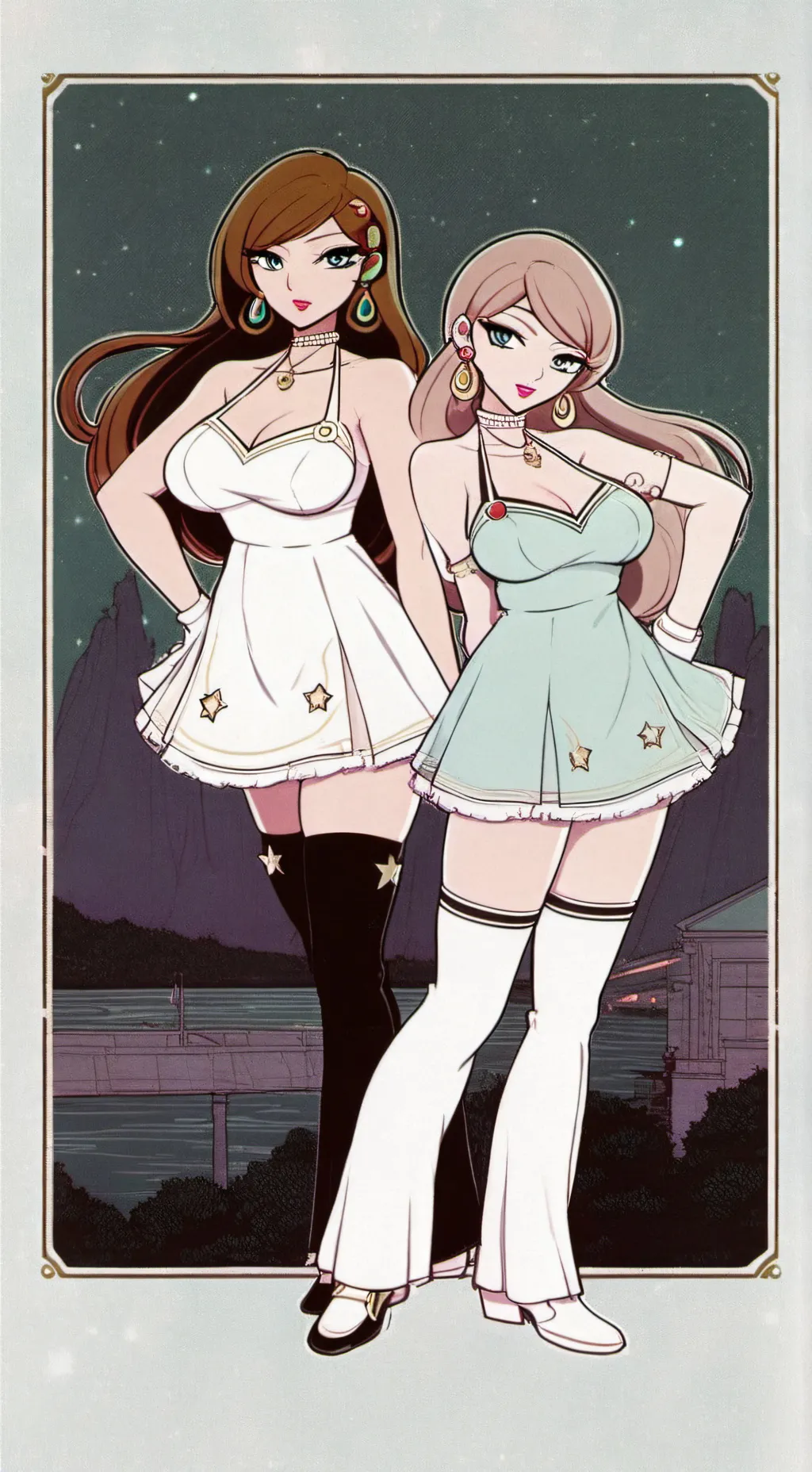 ai character: Gemini twins  background