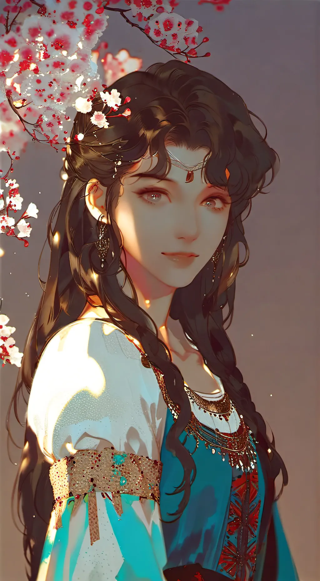 ai character: Dawn background