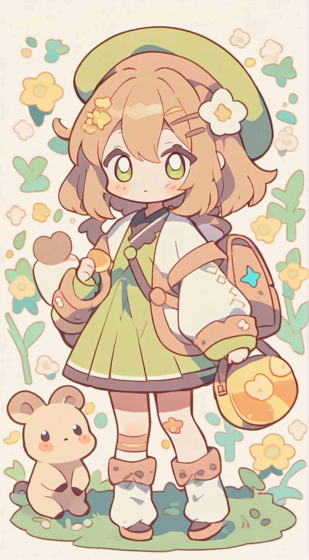 ai character: Grassy from TPOT  background