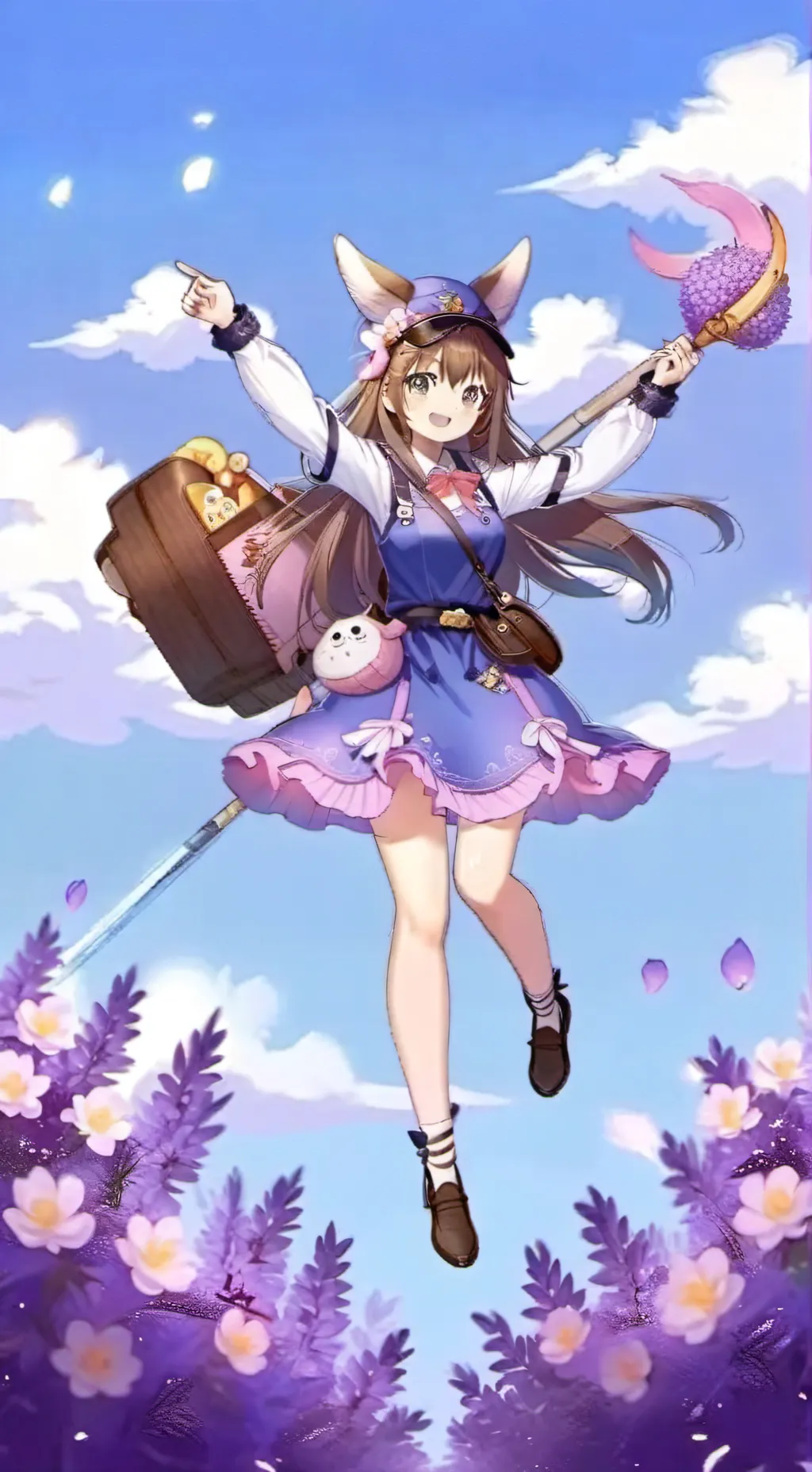 ai character: Lucky background