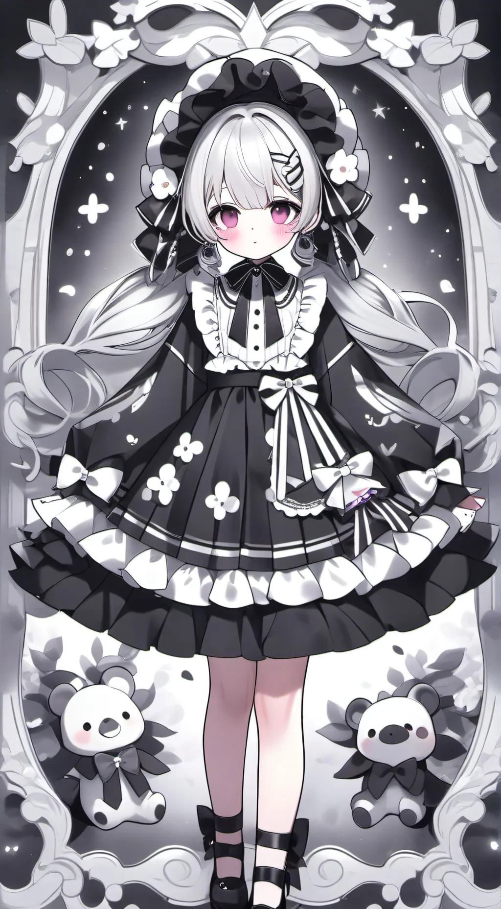 ai character: scarlet background