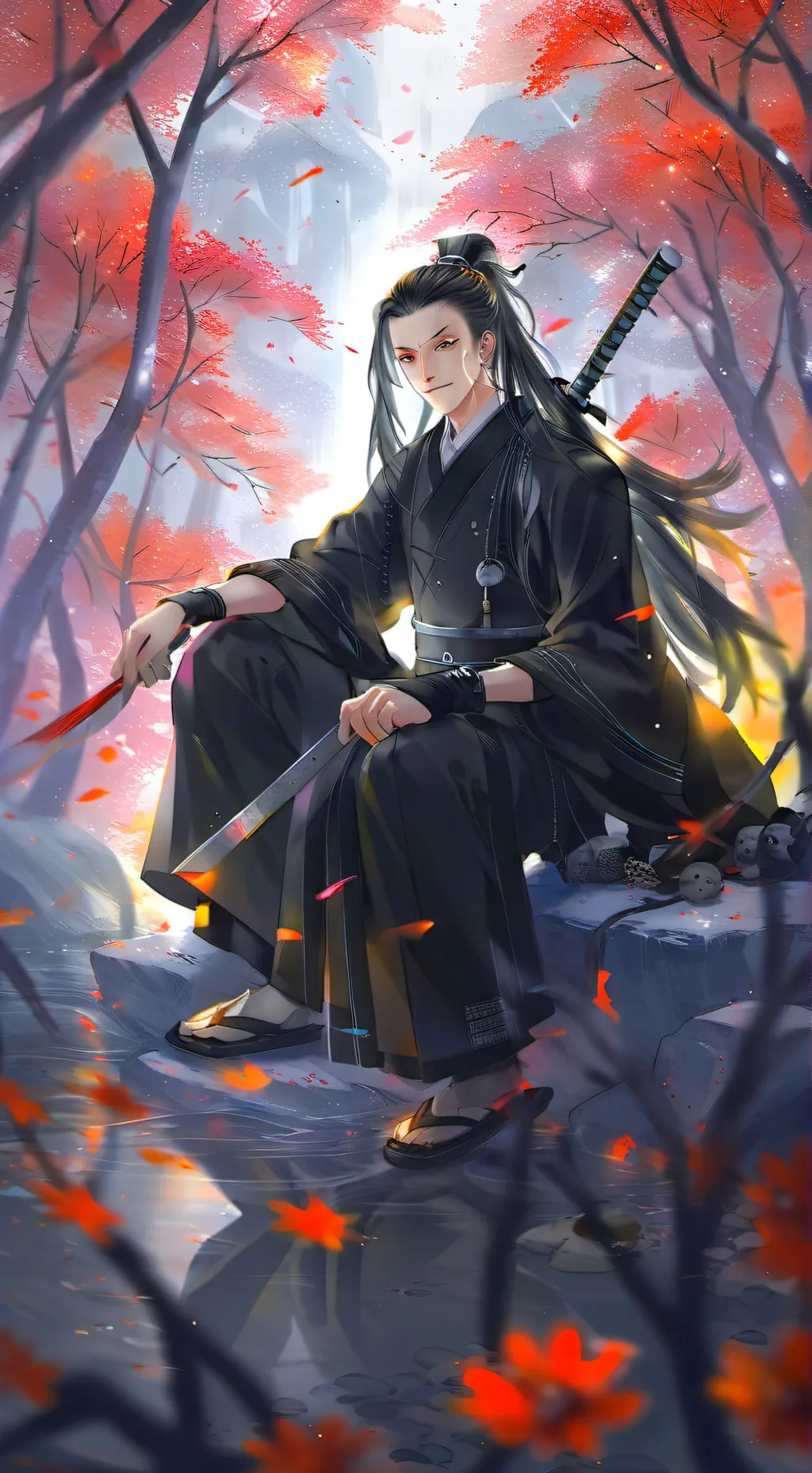ai character: Tokito Muichiro  background
