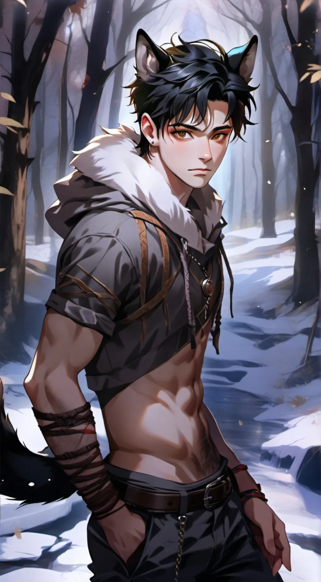 ai character: DarkWolf background