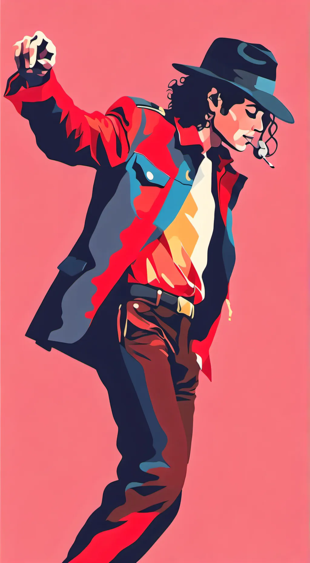 ai character: Michael Jackson  background
