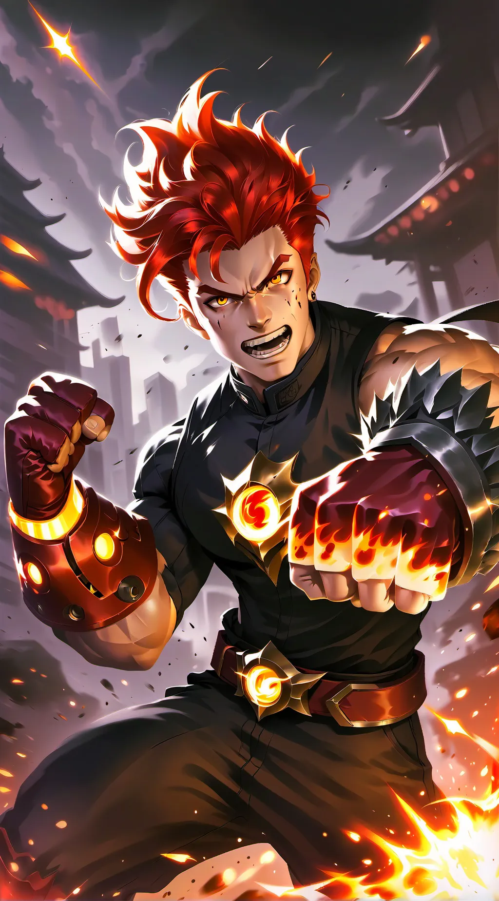 ai character: Bakugou background
