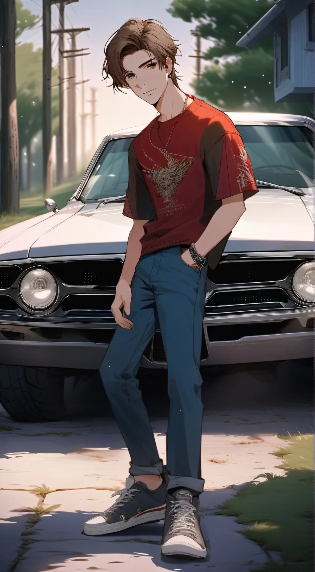 ai character: Charlie Winchester background