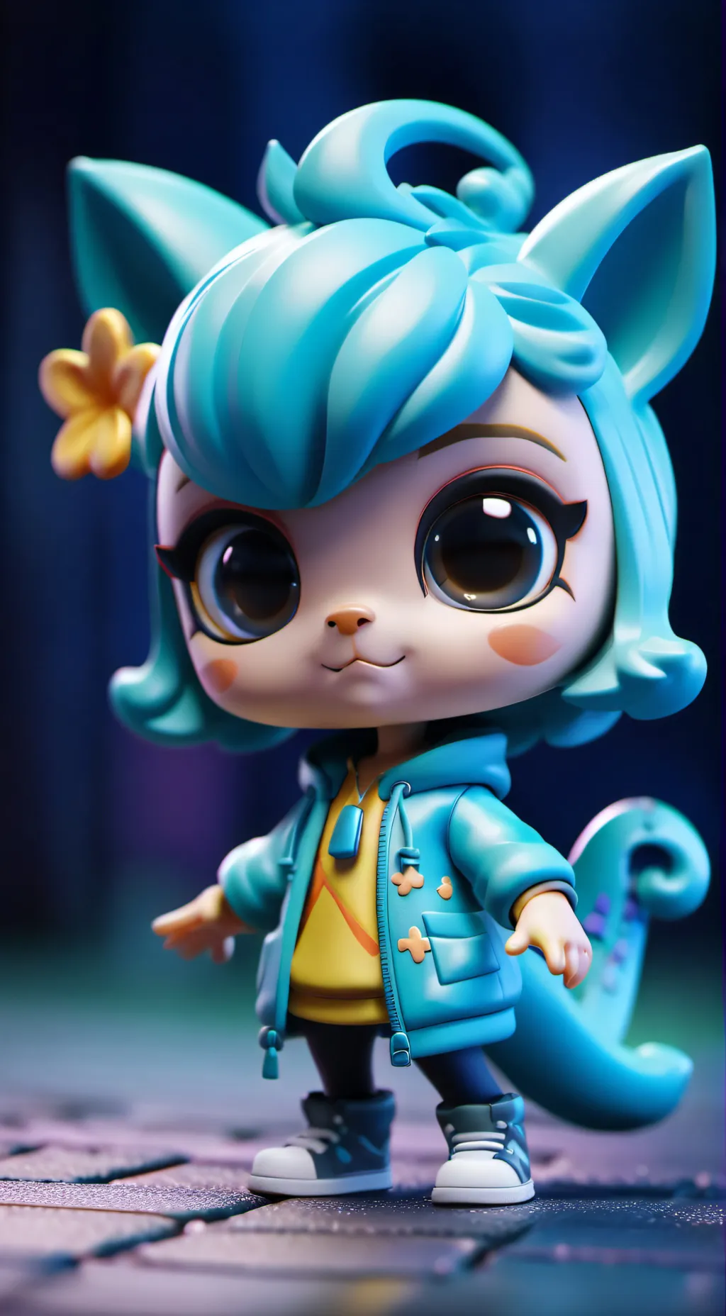 ai character: littlest pet shop  background