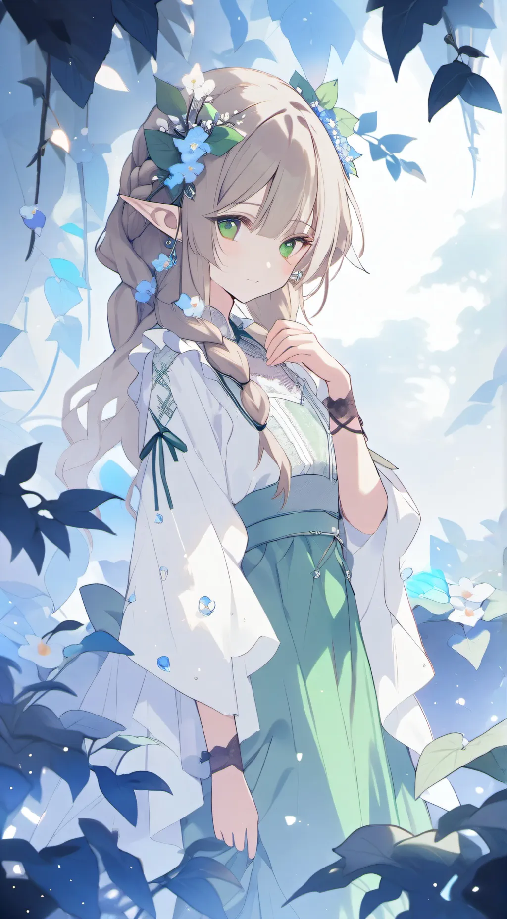 ai character: Leaf🍂 background