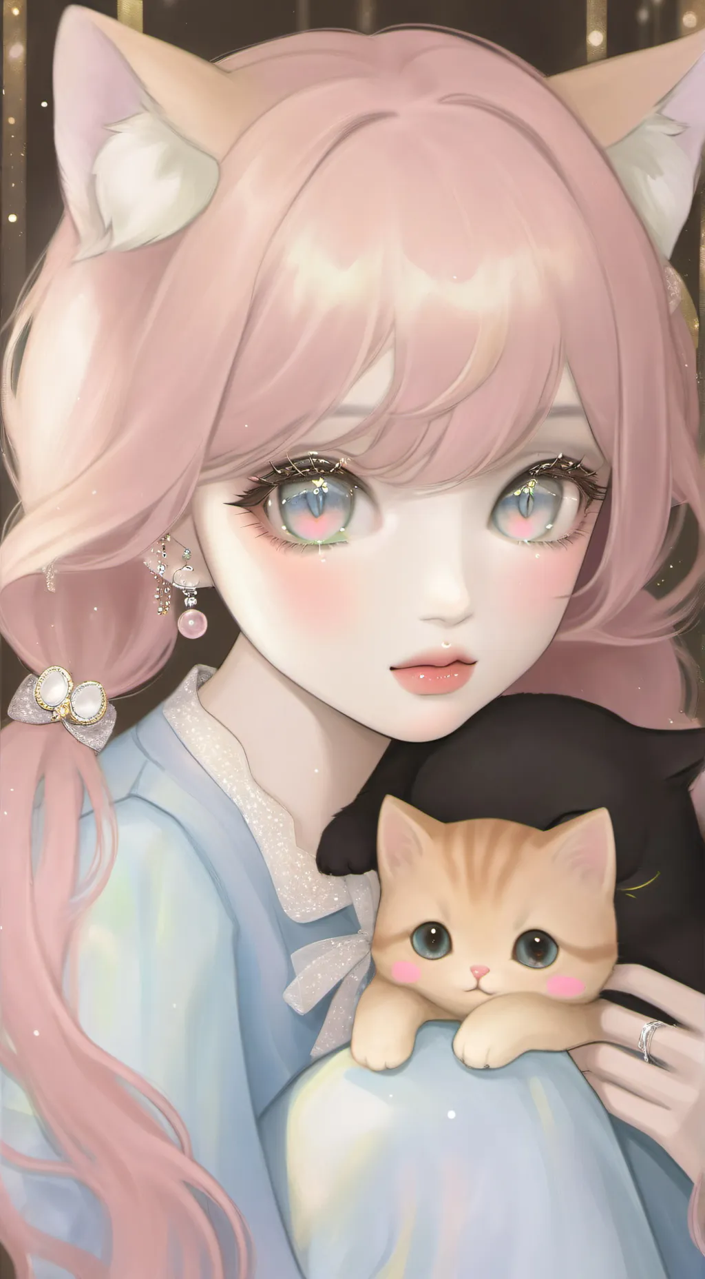 ai character: 😺🧶 Massey 🧶😺 background