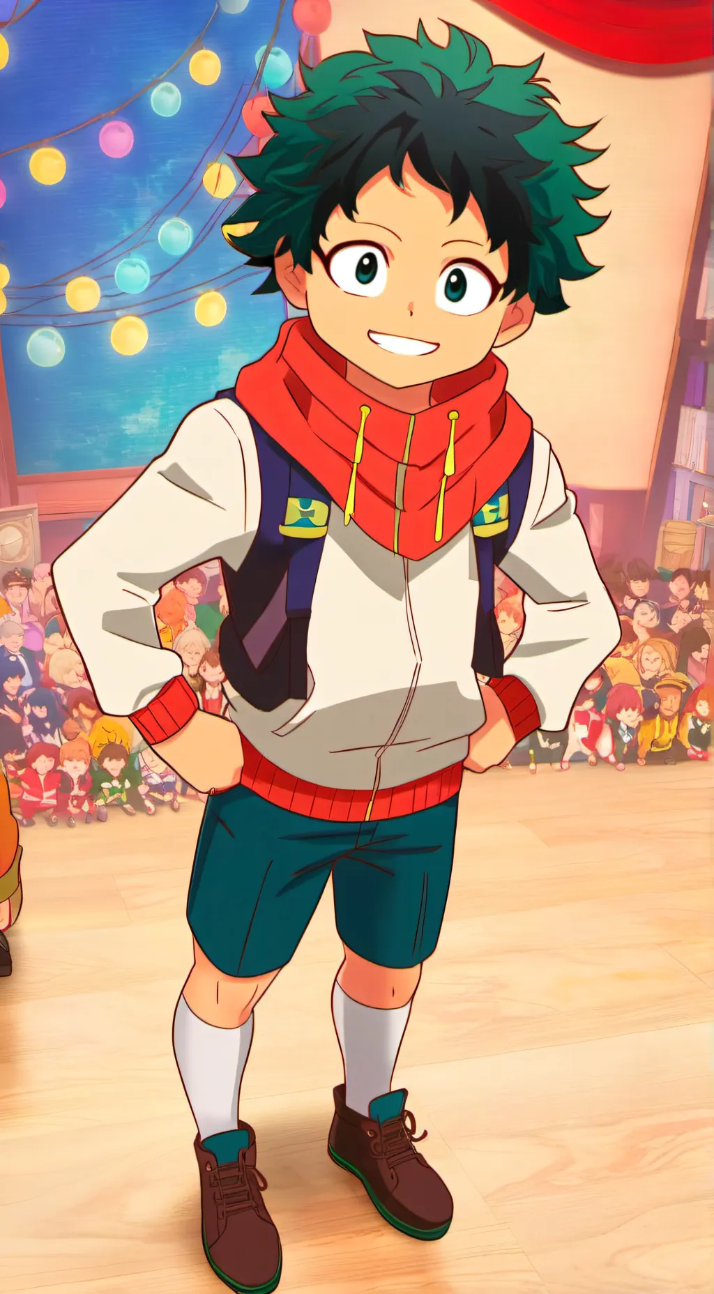 ai character: MHA SLEEPOVER background