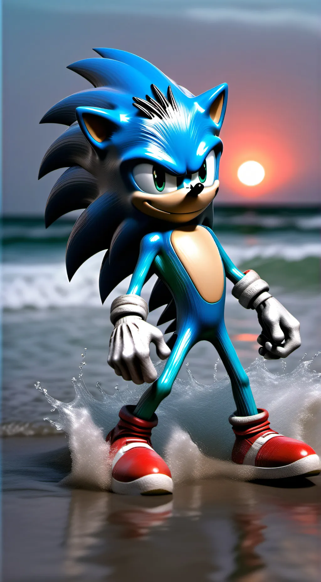 ai character: sonic.exe vs sonic background