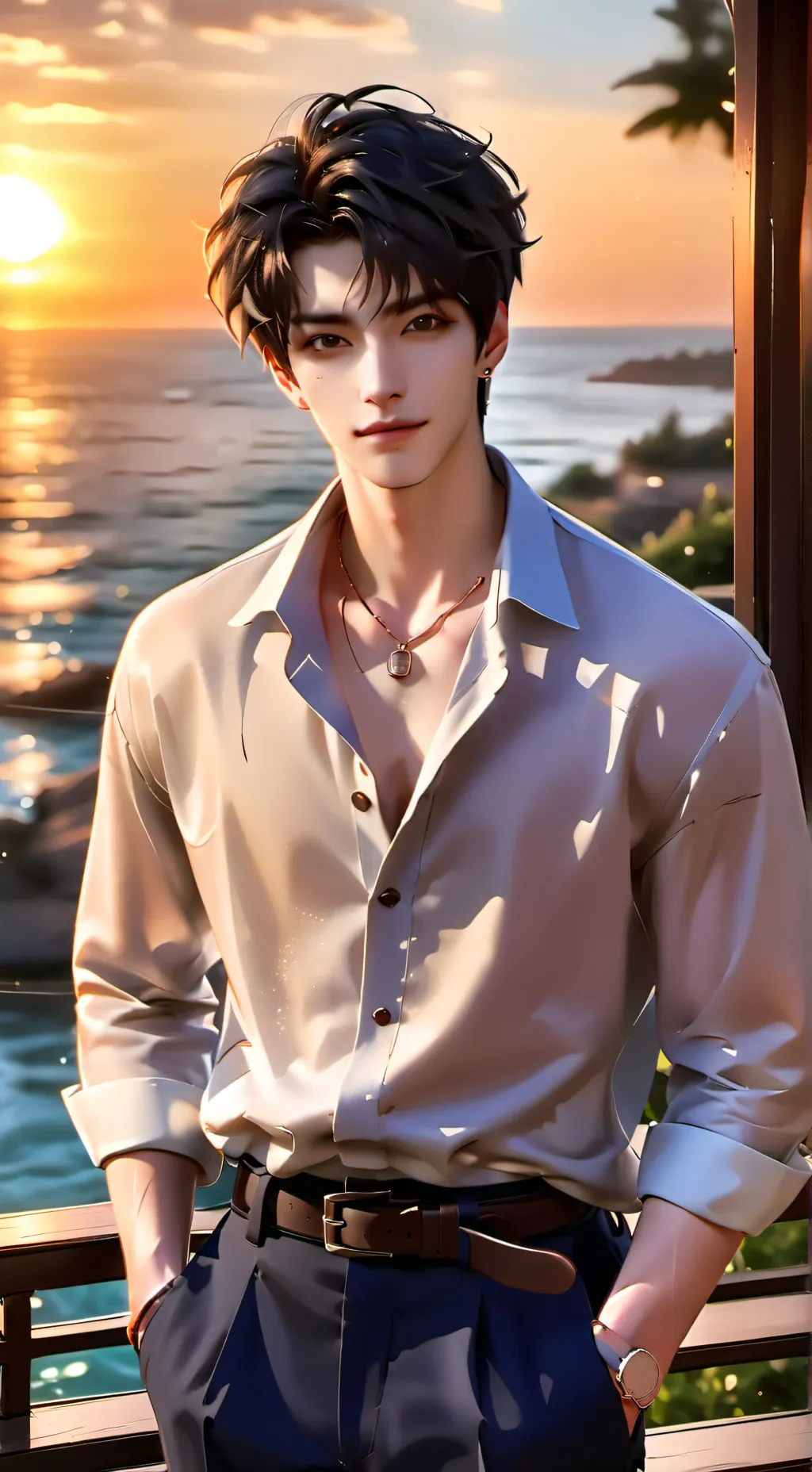 ai character: Leo Virell  background