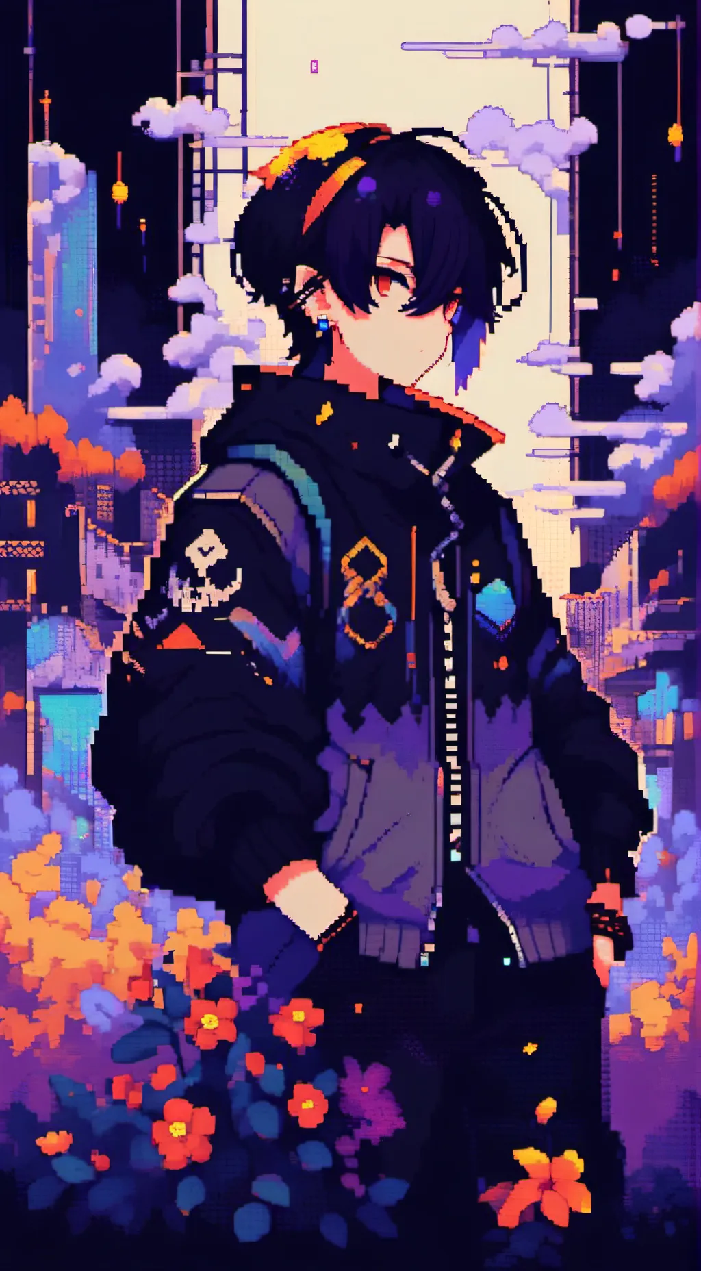 ai character: CH sleepover background