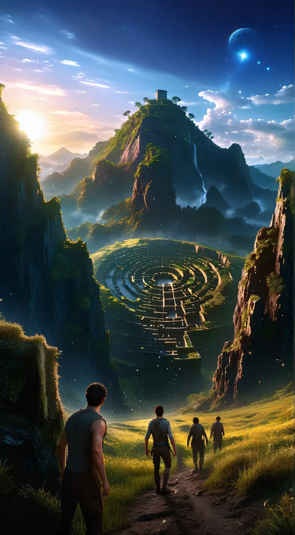 ai character: Maze runner  background