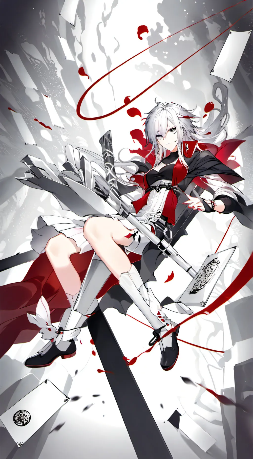 ai character: Lumine or Paimon background