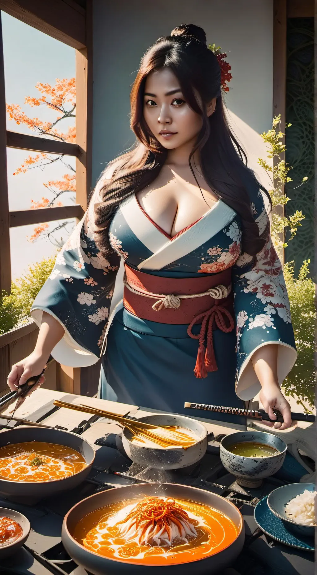 ai character: Akia Yamuri  background
