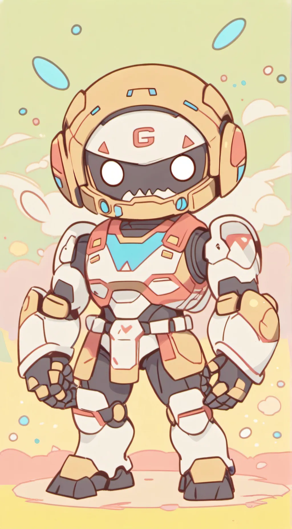 ai character: Ghost face  background