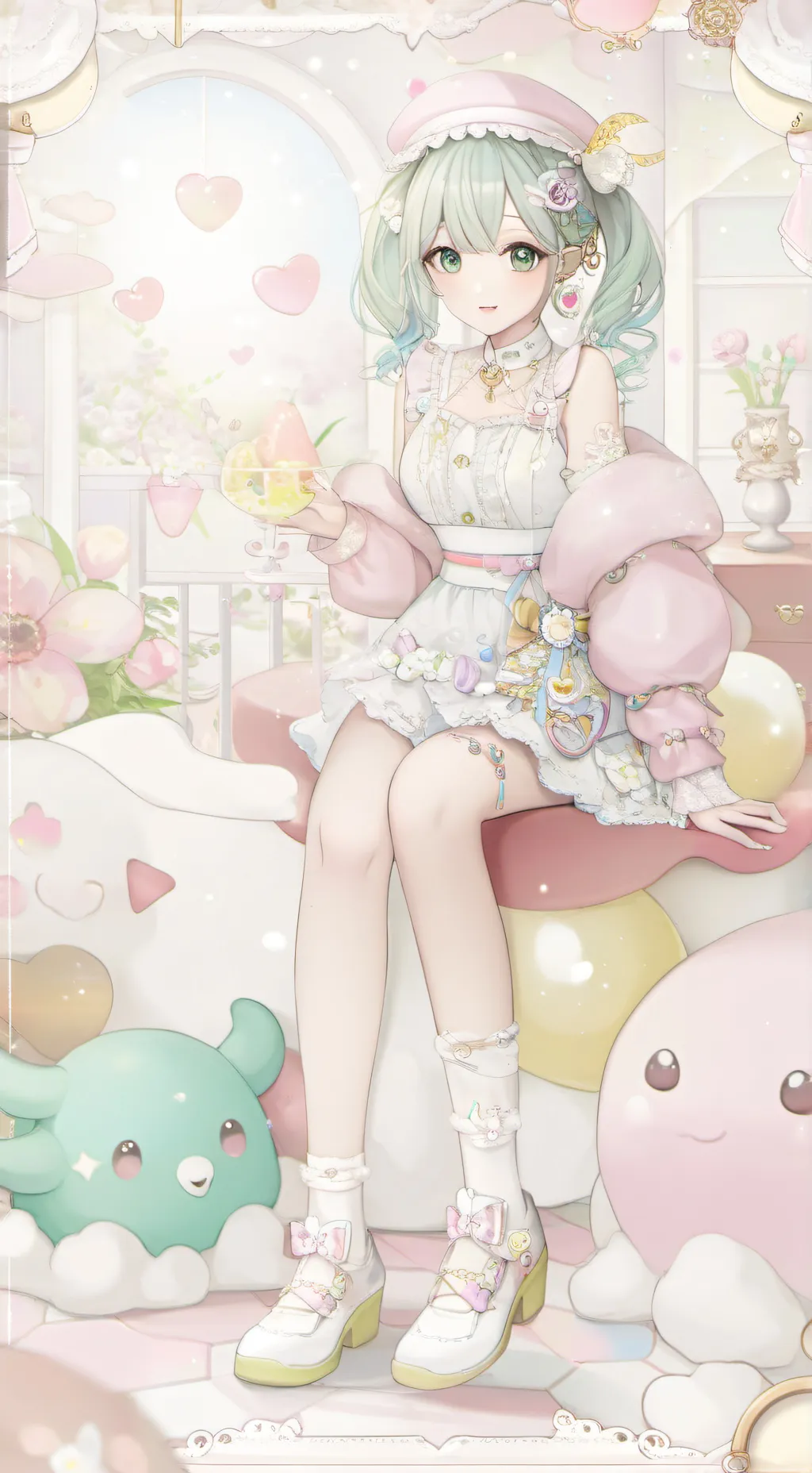 ai character: Demon hashiras  background