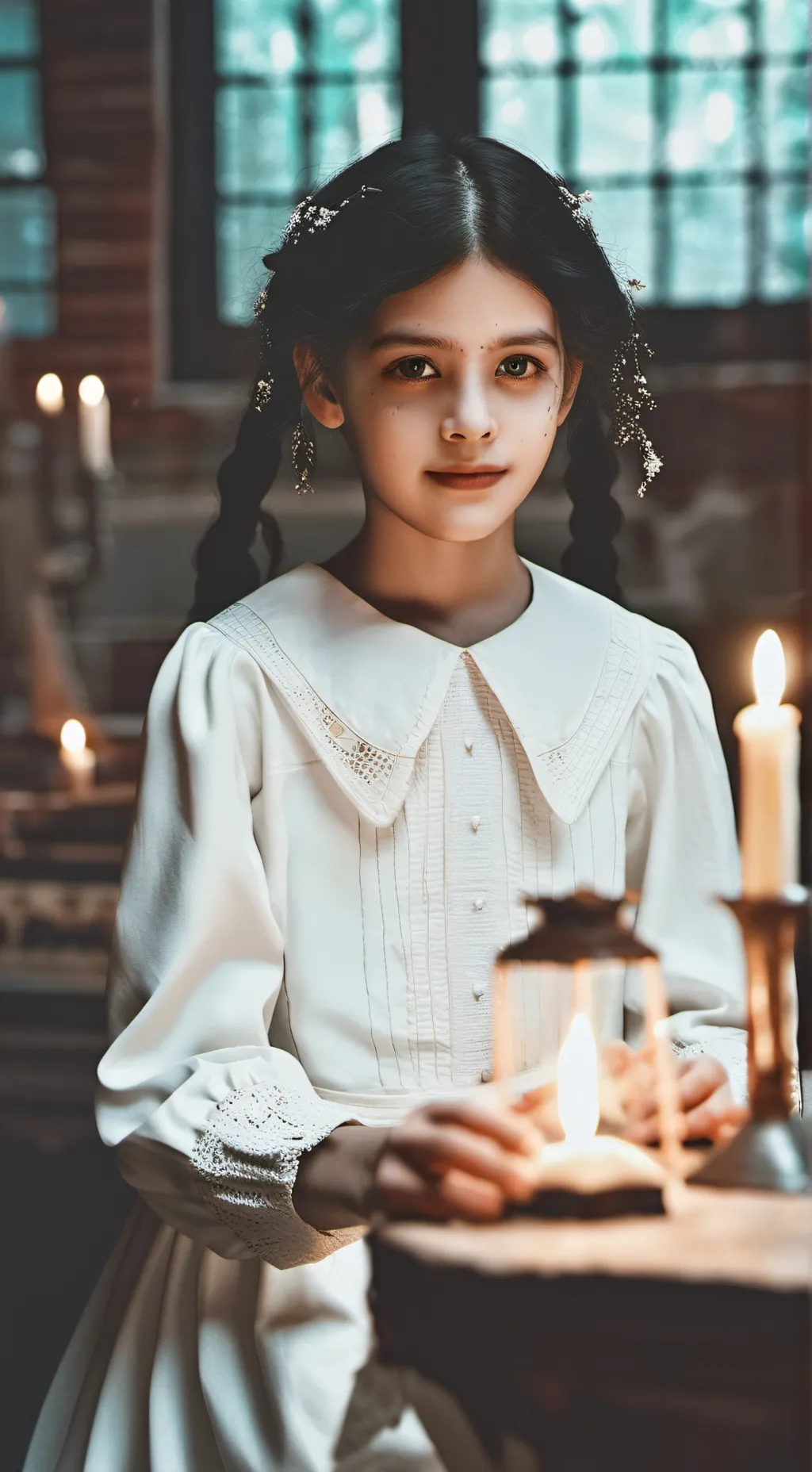 ai character: Ghost girl background