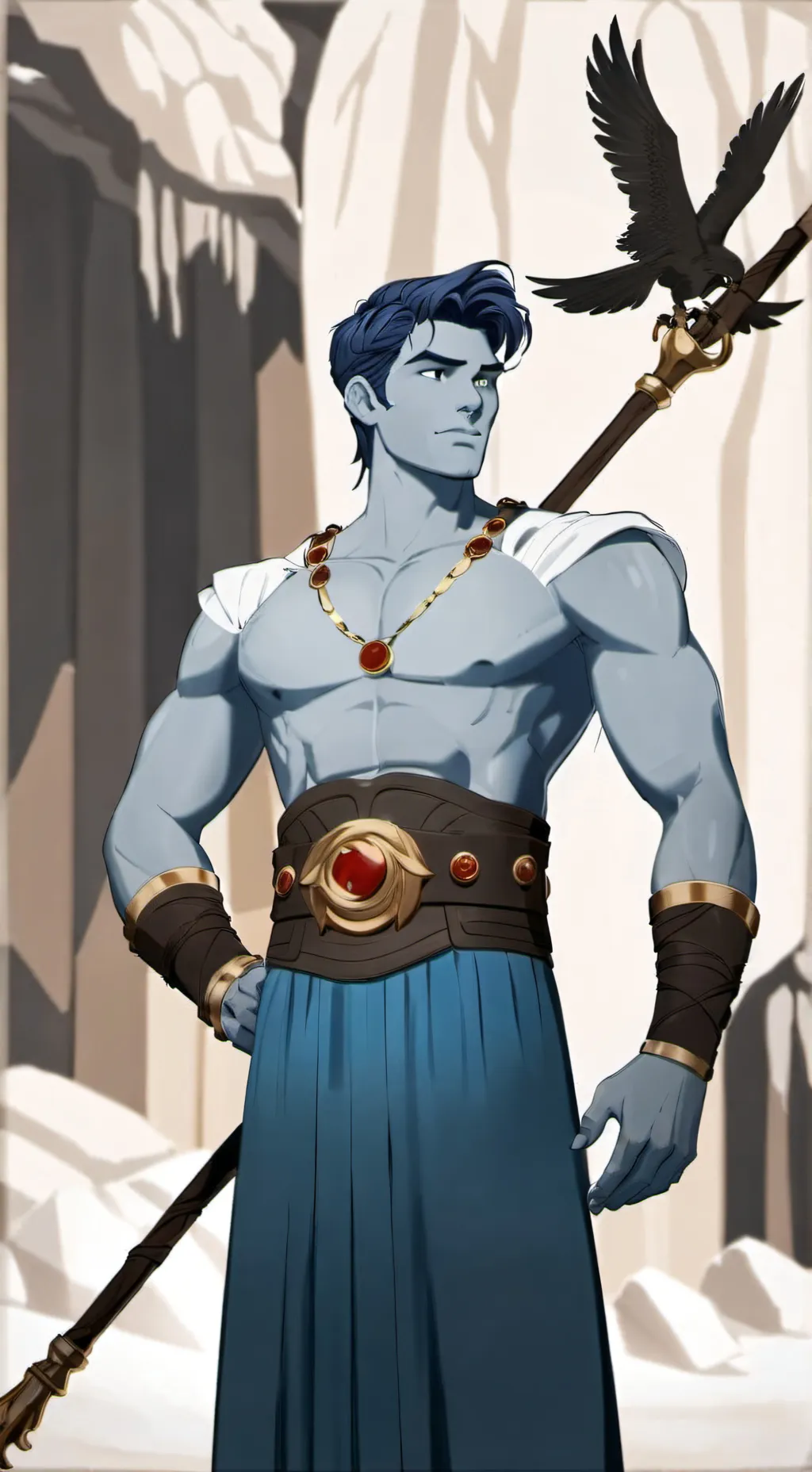 ai character: Disney Hades  background
