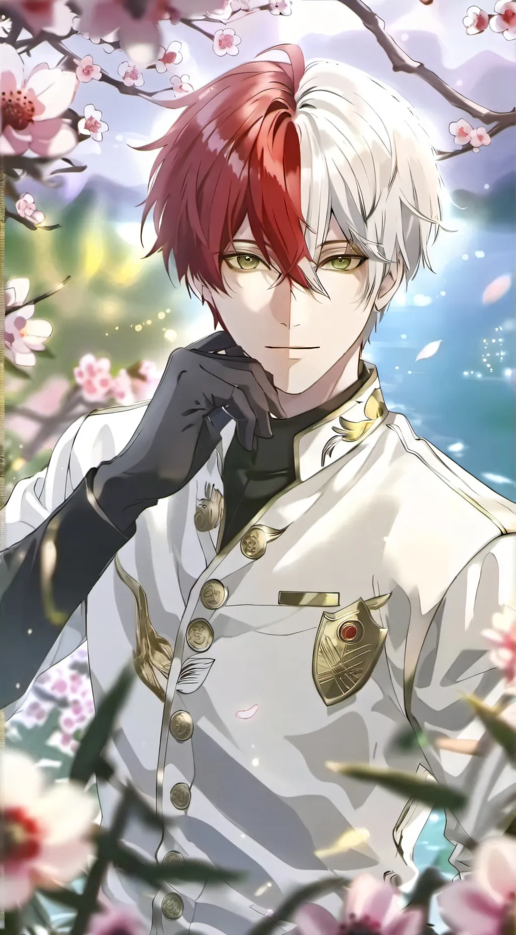 ai character: Shoto Todoroki background