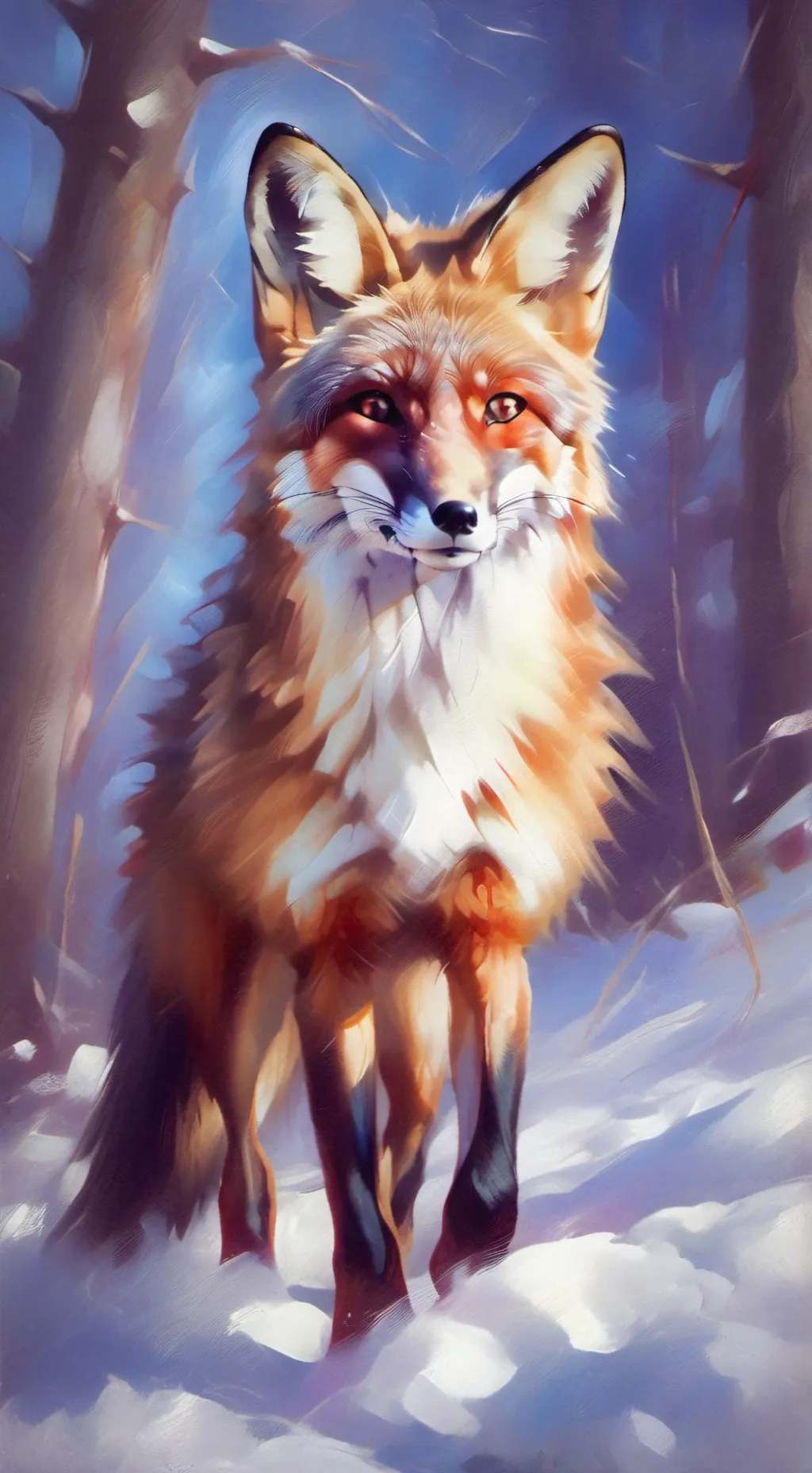 ai character: 🦊FOX🦊 background
