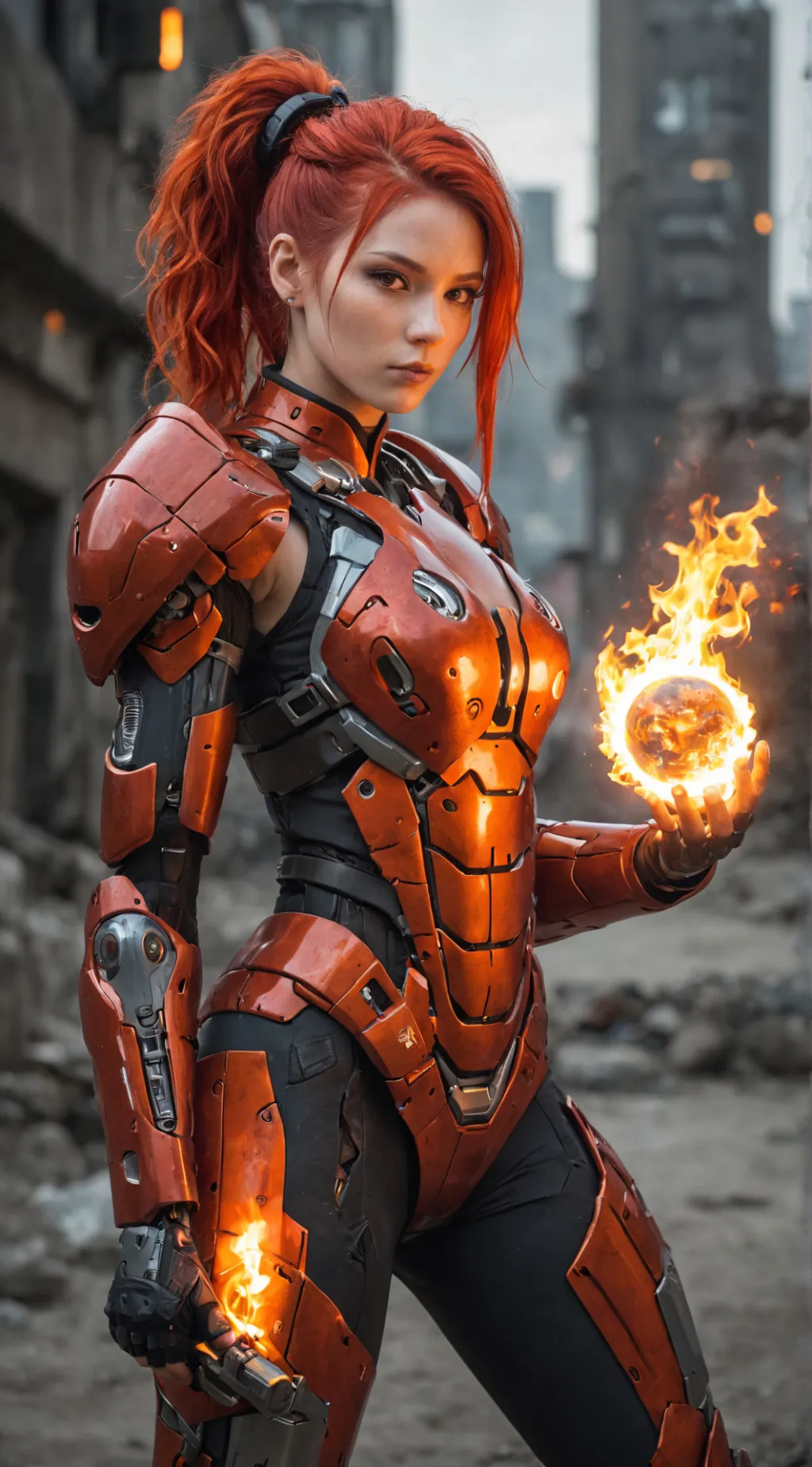ai character: Queen_FIREFLAME_94 background