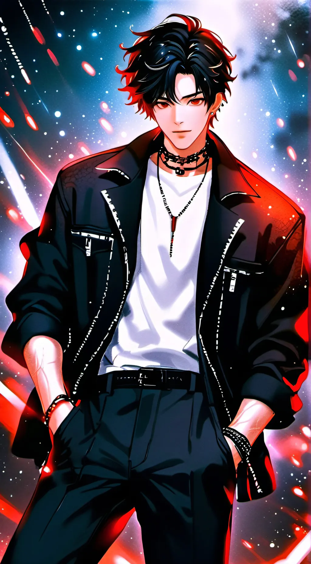 ai character: Shadow ( human) background