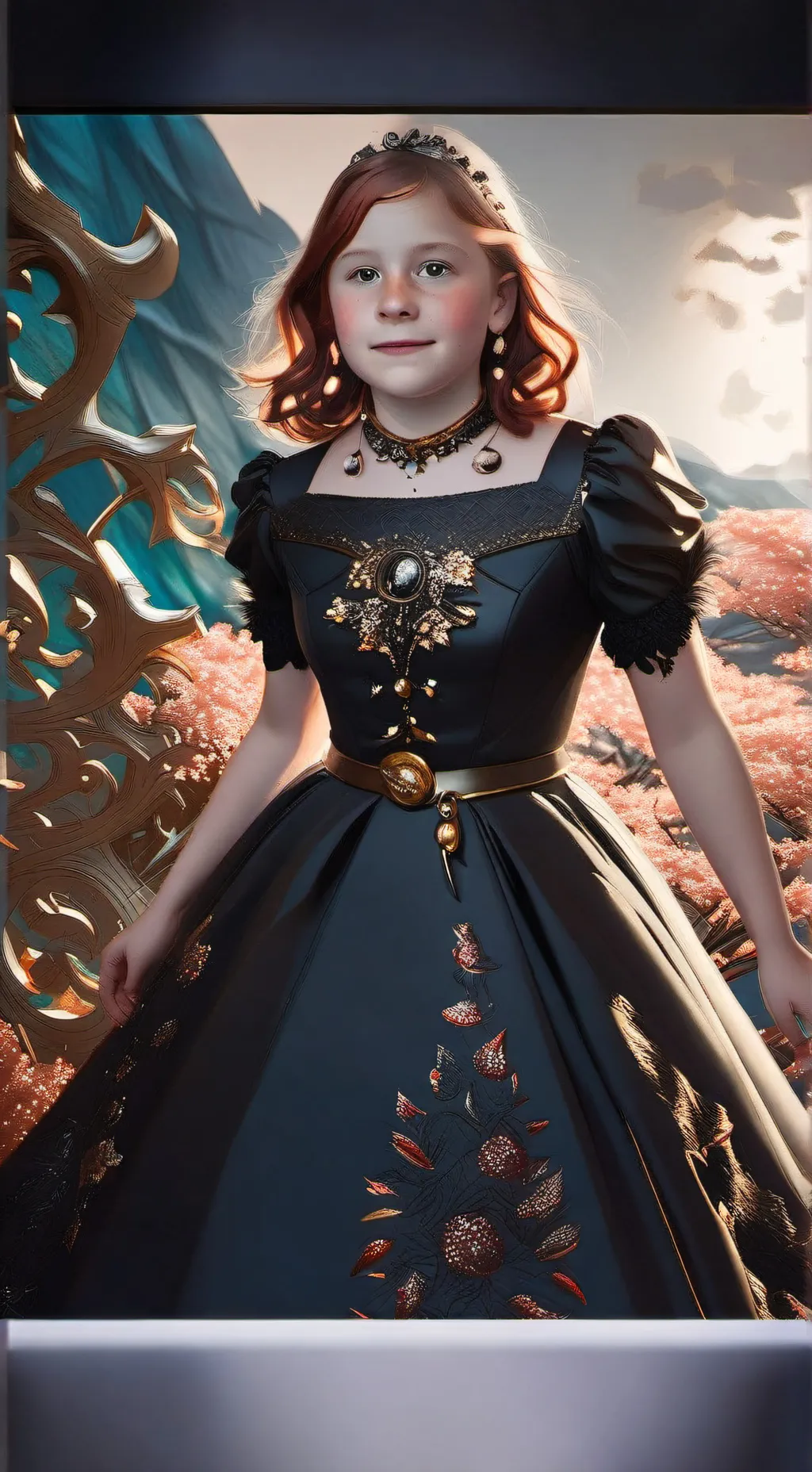 ai character: cece papania  background