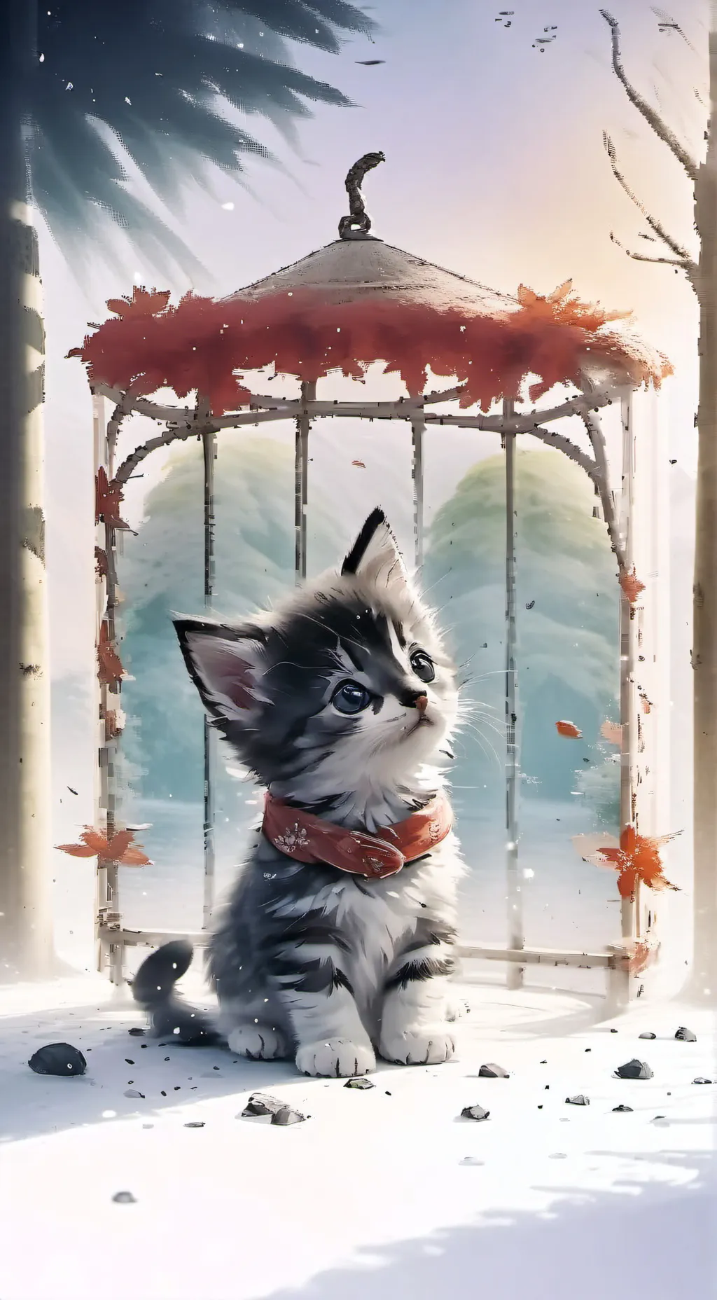 ai character: Kitten background