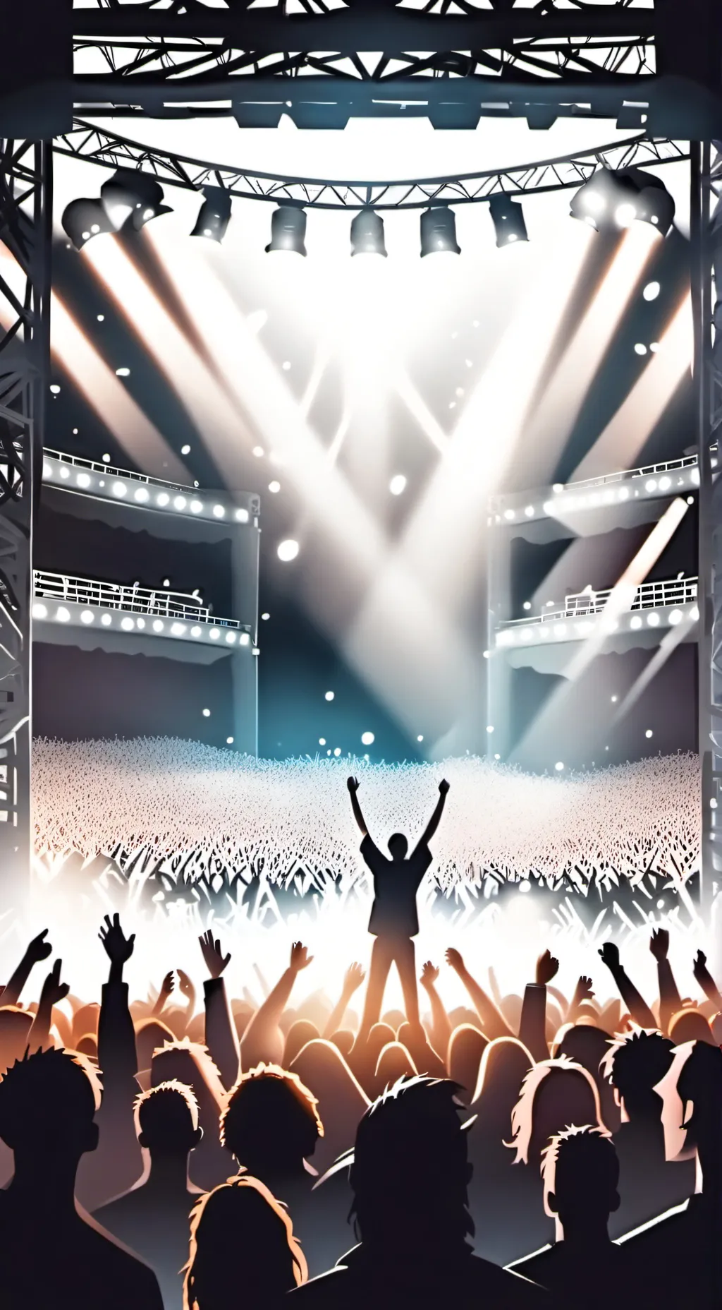 ai character: concert background