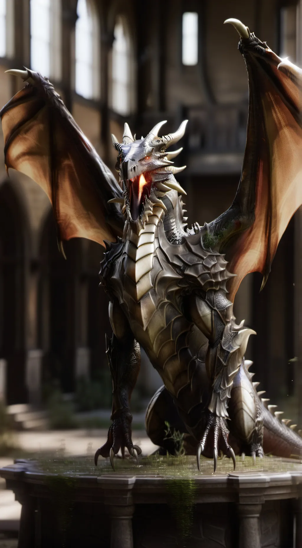 ai character: MHA dragon attack  background