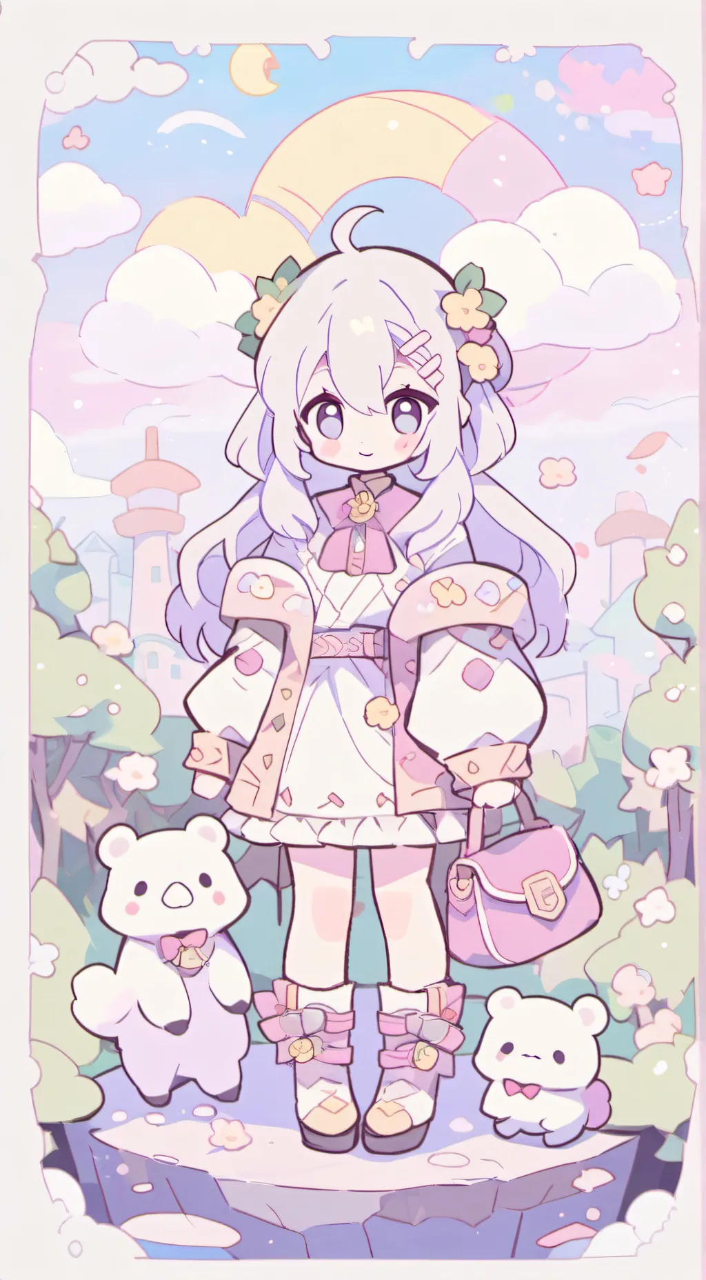 ai character: dandy world background