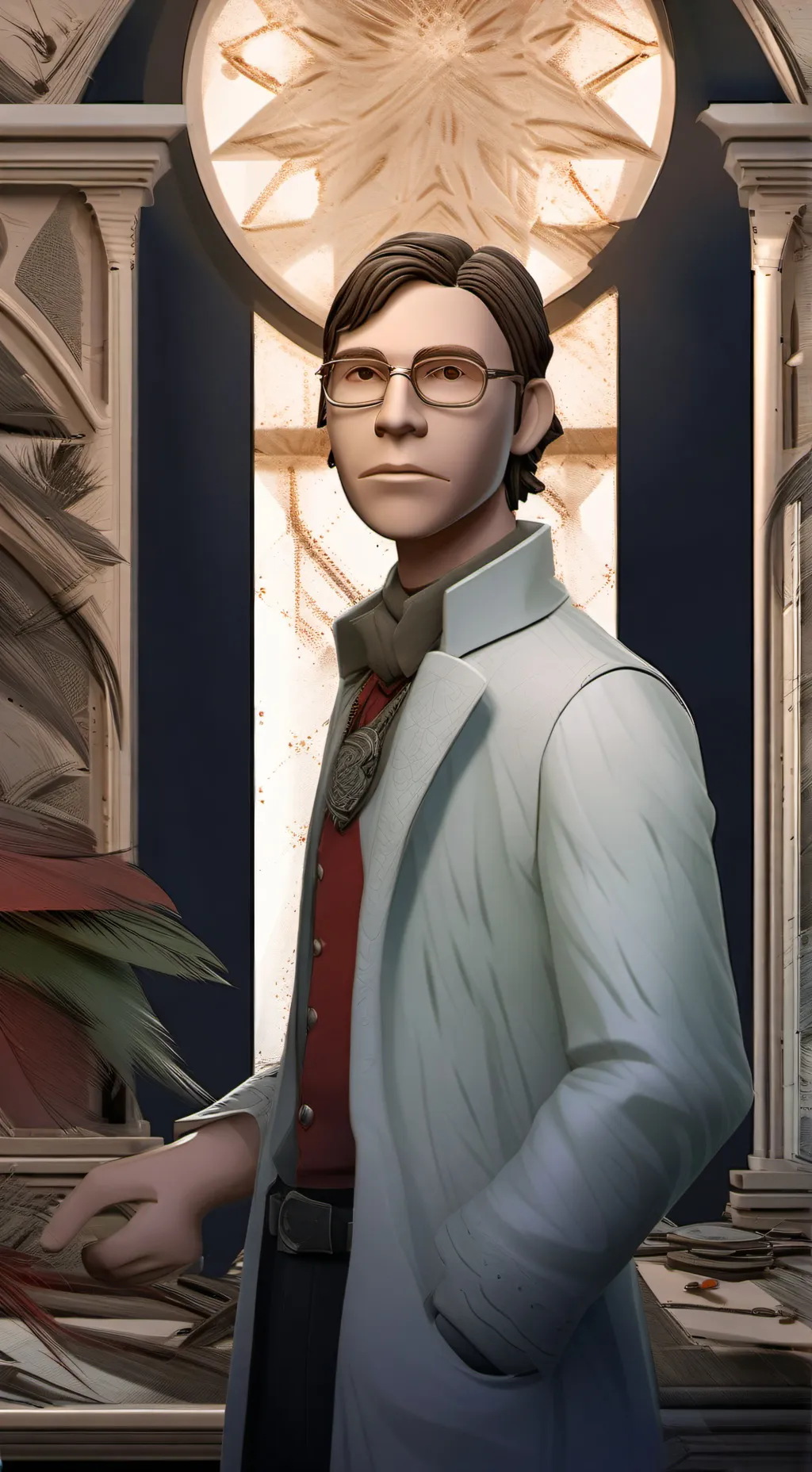 ai character: bucky background