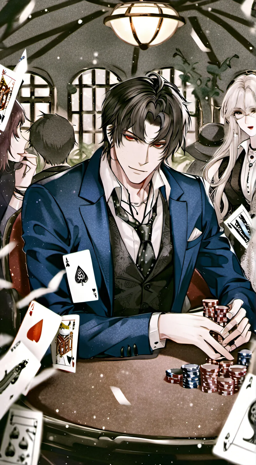 ai character: Damien  background