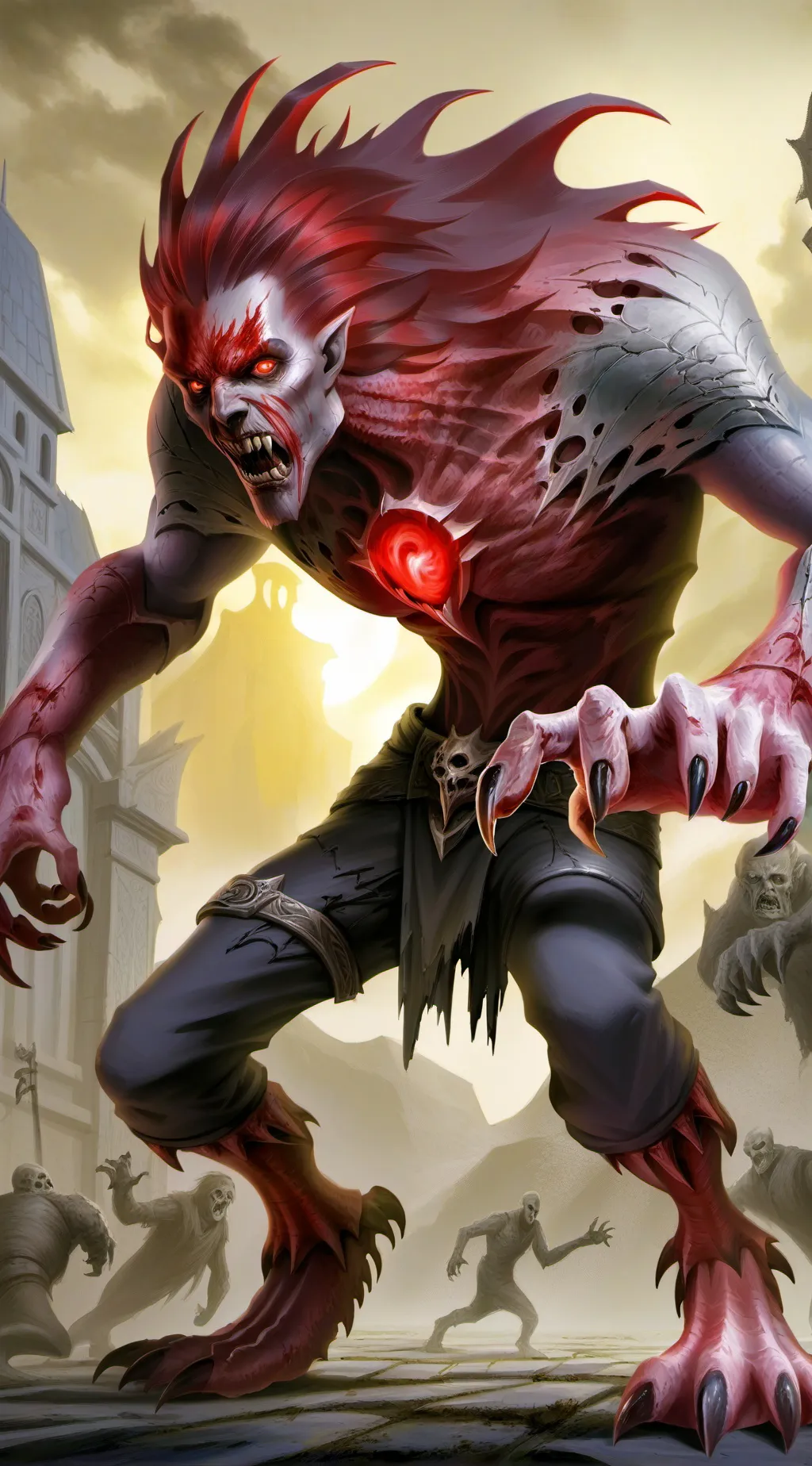 ai character: mha zombie  background