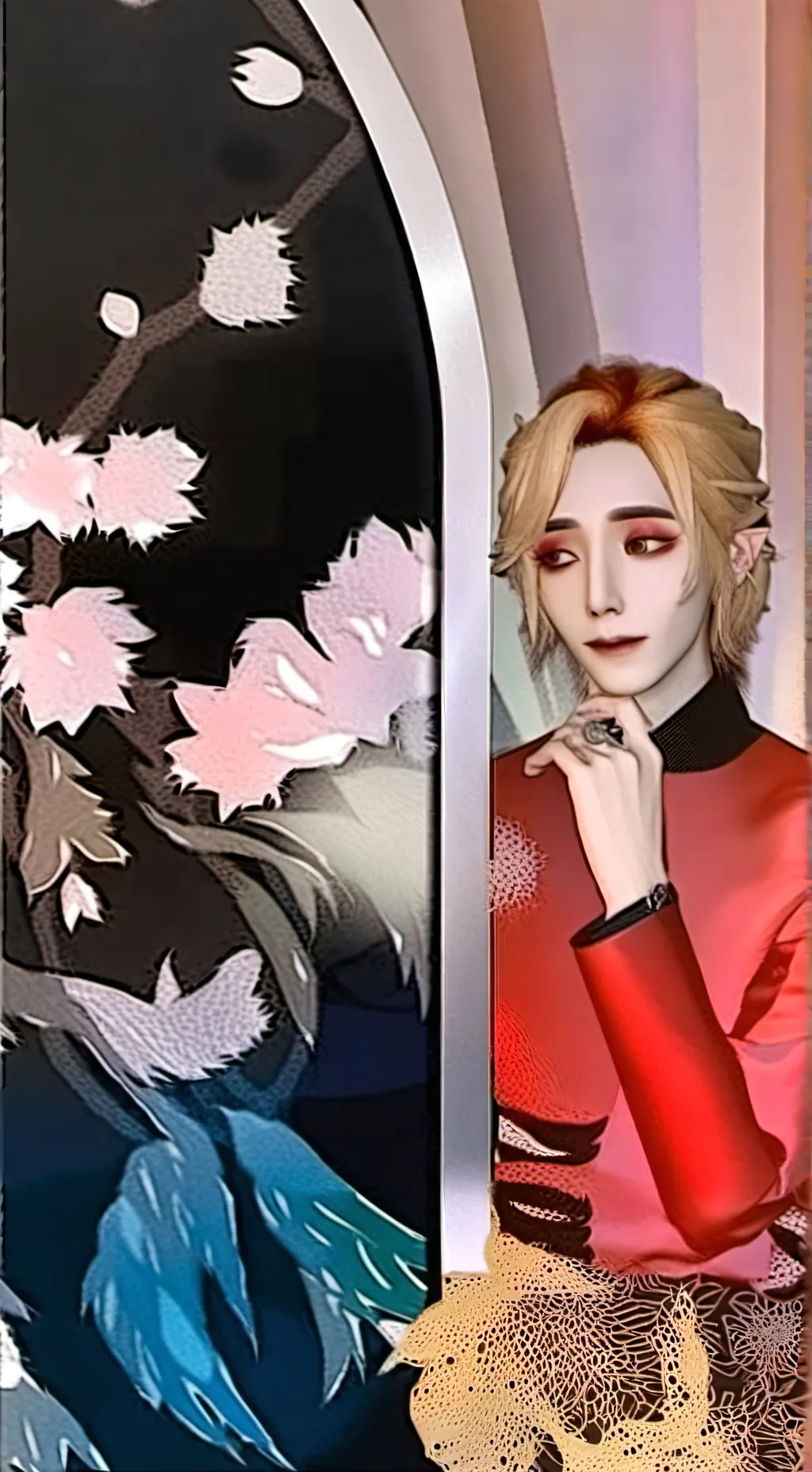 ai character: kirishima  background
