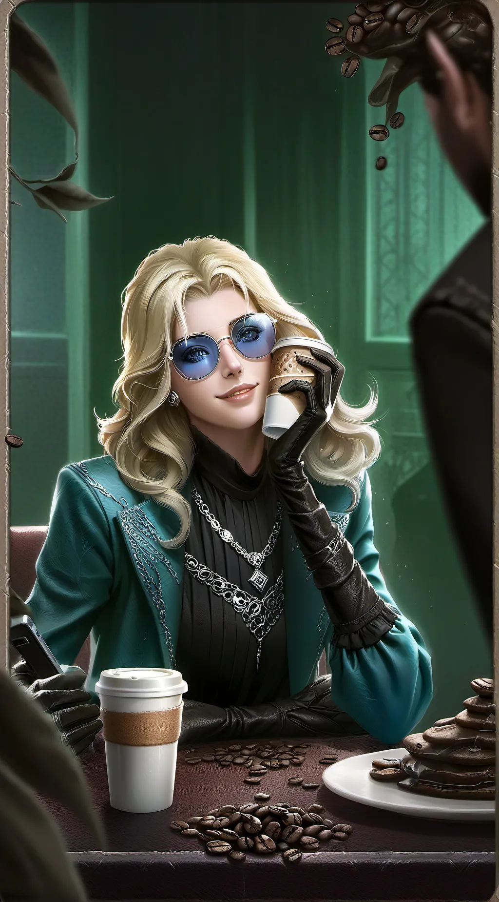 ai character: The Social Media Celebrity background