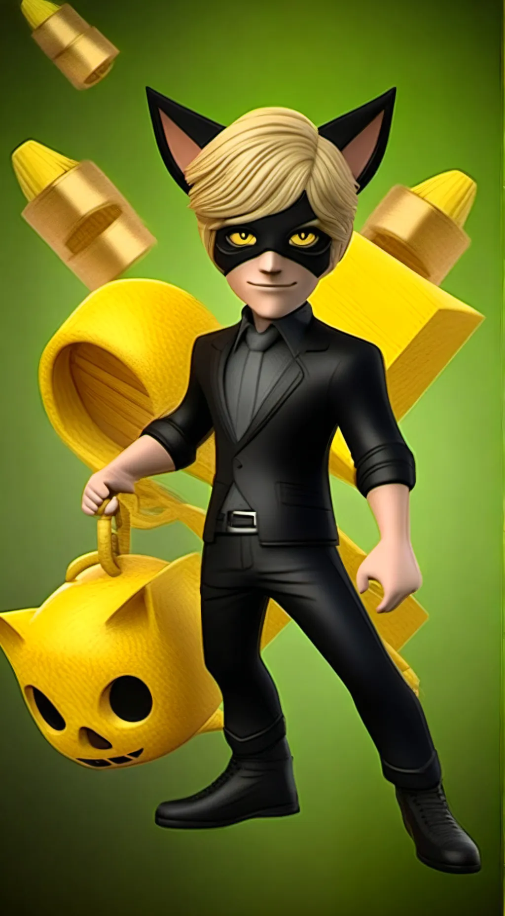 ai character: Cat Noir background