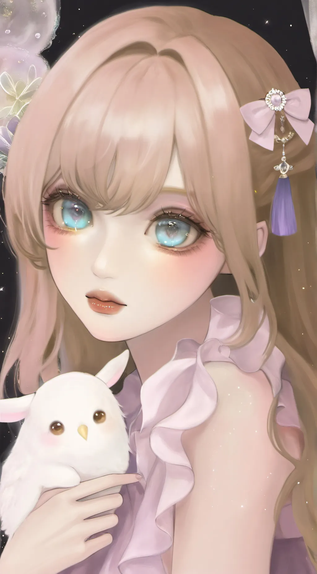 ai character: Pick me uppermoon background