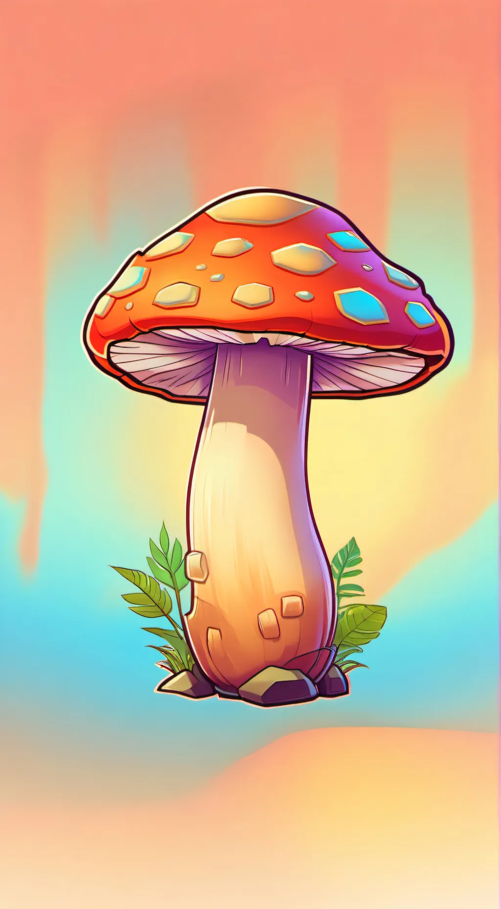 ai character: mushy background