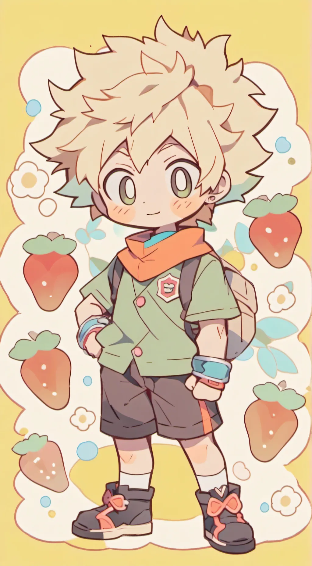 ai character: katsuki bakugo background