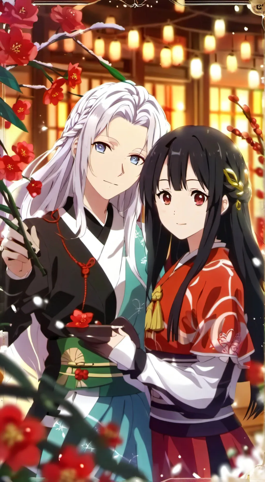ai character: Eirin x Kaguya background