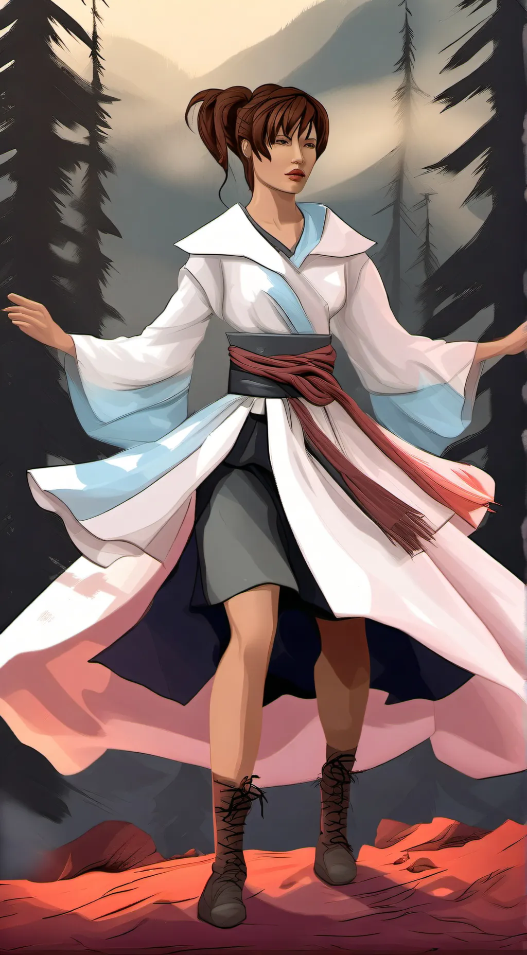 ai character: mandy wiles  background