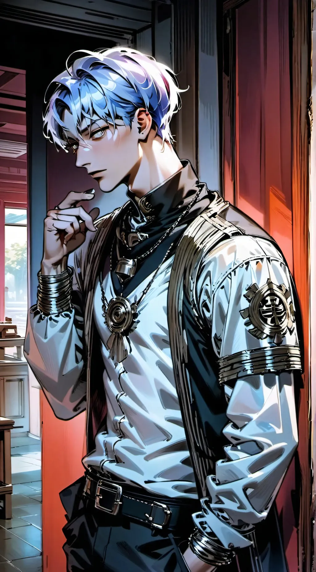 ai character: New school background