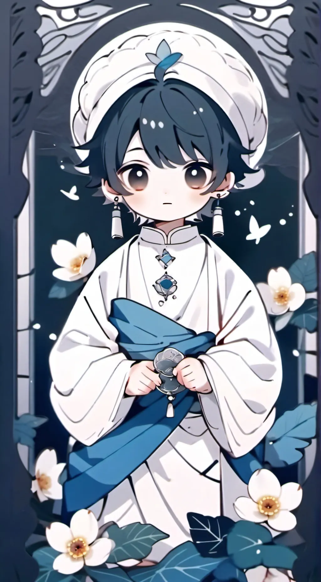 ai character: ash background
