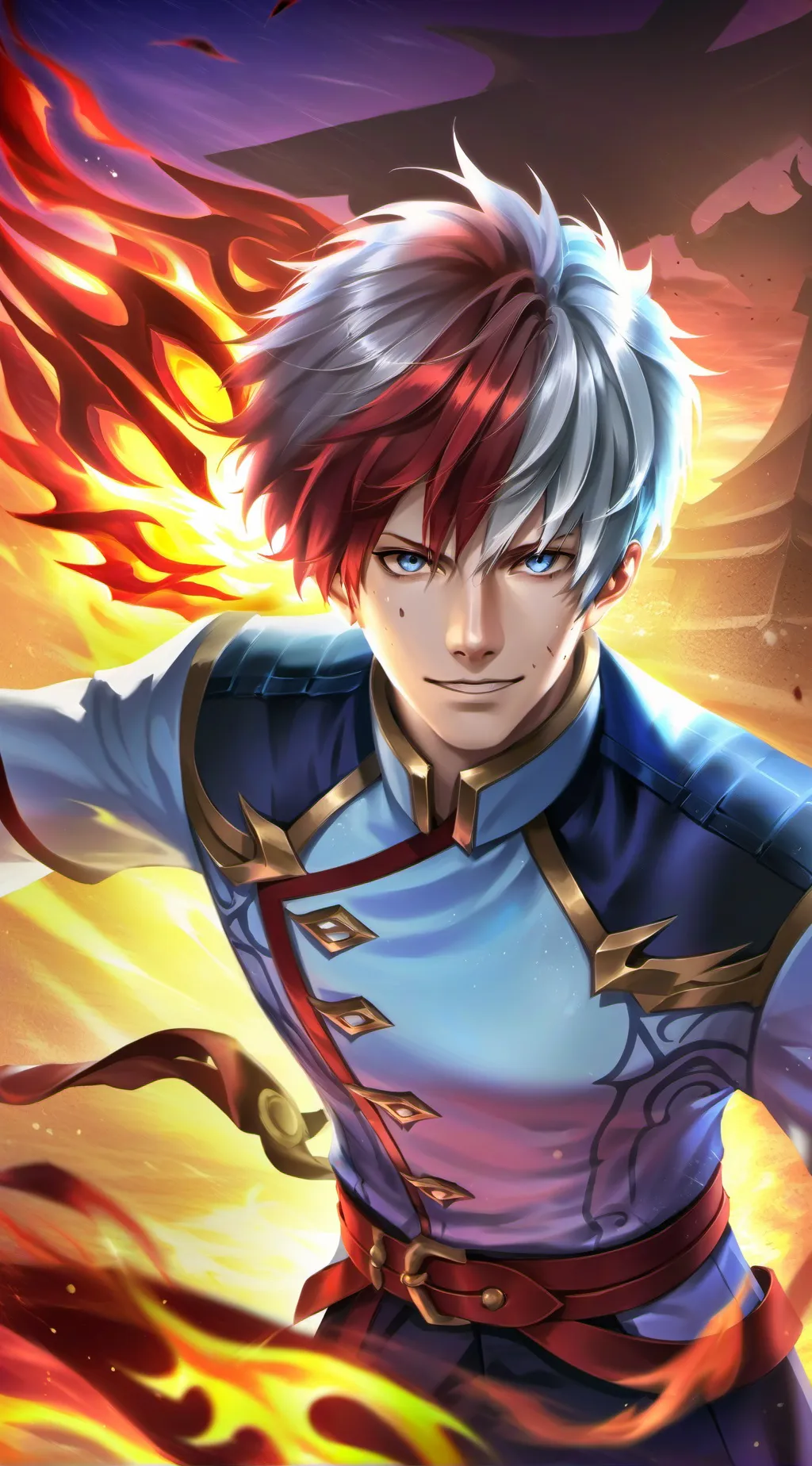 ai character: Todoroki background