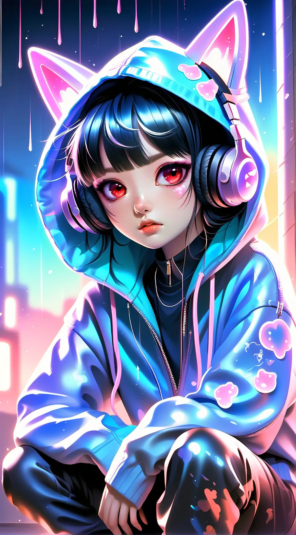 ai character: Naomie  background